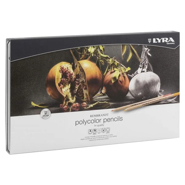 Lyra Rembrandt Polycolor Metal Kutu 72'li Kuru Boya Seti - Görsel 4