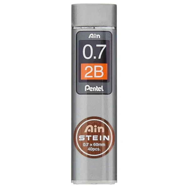 Pentel Ain Stein Kalem Uçları 0.7 mm 2B 40 Parça Kırılmaya Dayanıklı Seramik Alaşım - Görsel 4