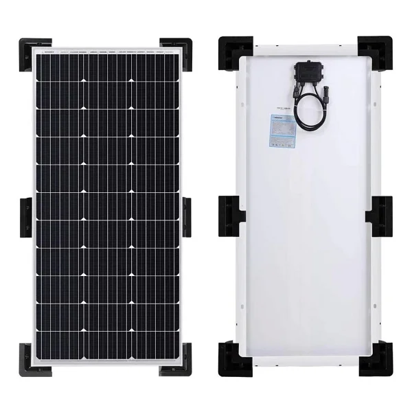 2K 6 Parça Siyah Abs Solar Güneş Paneli Montaj Braket Seti - Görsel 2