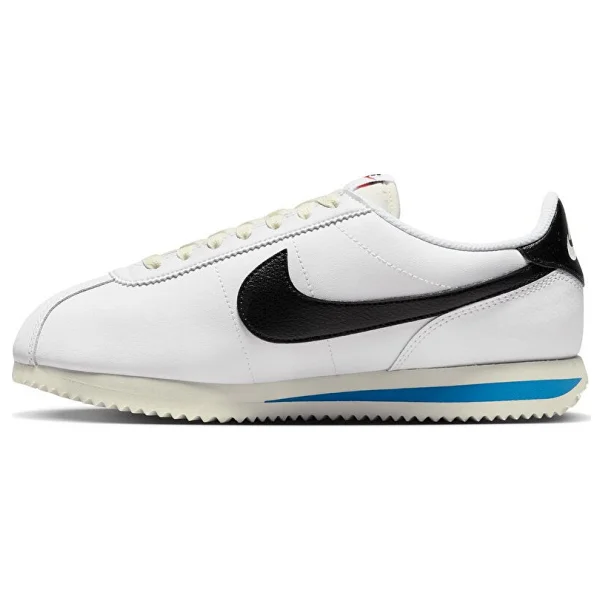 Nike Cortez DM1791-100 Beyaz-Siyah Kadın Spor Ayakkabı - Görsel 2