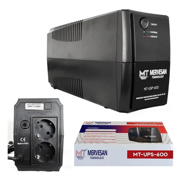 Mervesan MT-UPS-600 600 VA Kesintisiz Güç Kaynağı - Görsel 2