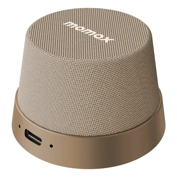 Momax Vibe Go Bej Bluetooth Hoparlör - Görsel 5