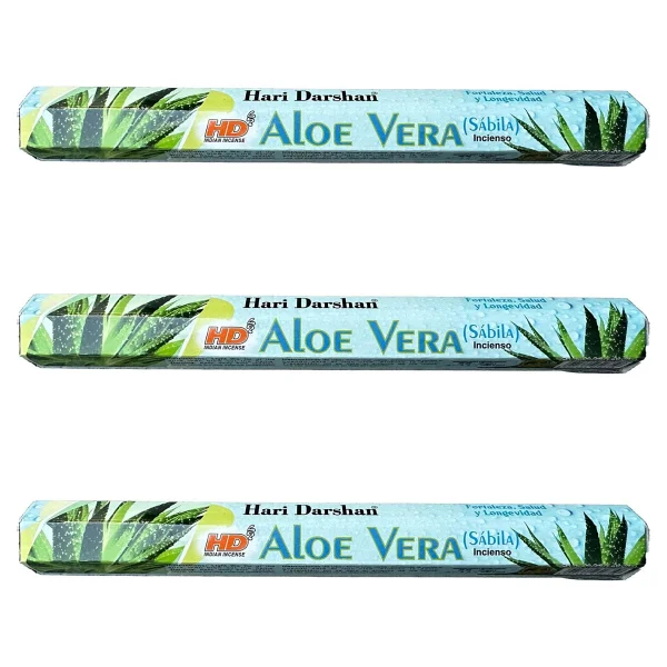 Hari Darshan Aloe Vera Çubuk Tütsü - Oda Ortam Kukusu - 20 Adetlik 3 Paket - Görsel 8