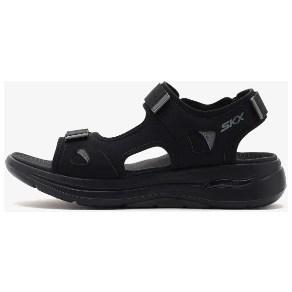 Skechers Go Walk Arch Fit Go Sandal-Mission II 229064-CCRD Gri Erkek Sandalet - Görsel 7