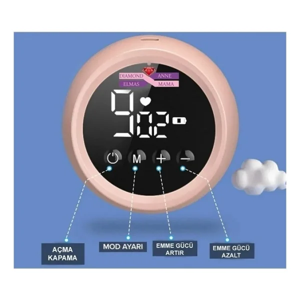 Diamond Mama Elmas Anne MZ-608 Tekli Elektrikli Göğüs Pompası - Görsel 5