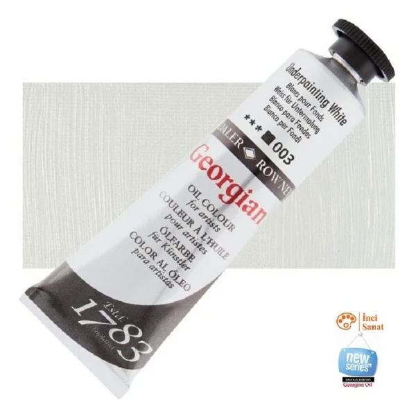 Daler-Rowney Georgian 38 ml 003 Underpainting White Yağlı Boya - Görsel 2