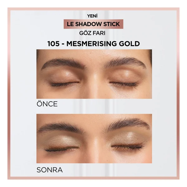 L'Oreal Paris Le Shadow 105 Mesmerizing Gold Stick Far - Görsel 7