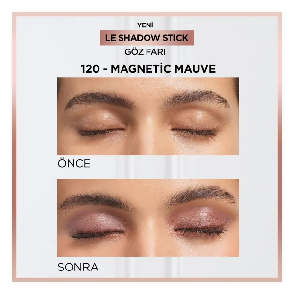 L'Oreal Paris Le Shadow 120 Magnetic Mauve Stick Far - Görsel 4
