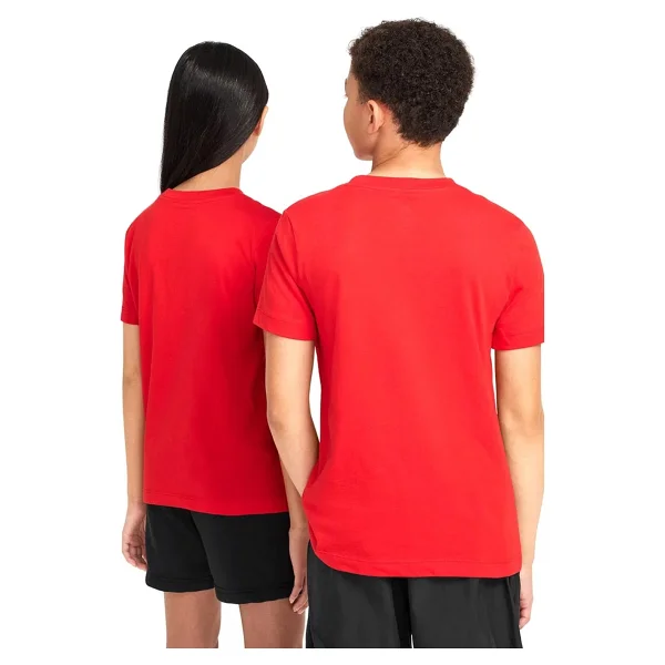 Nike Sportswear FZ5178-657 Kırmızı Kısa Kollu Bisiklet Yaka Çocuk Tişört - Görsel 2