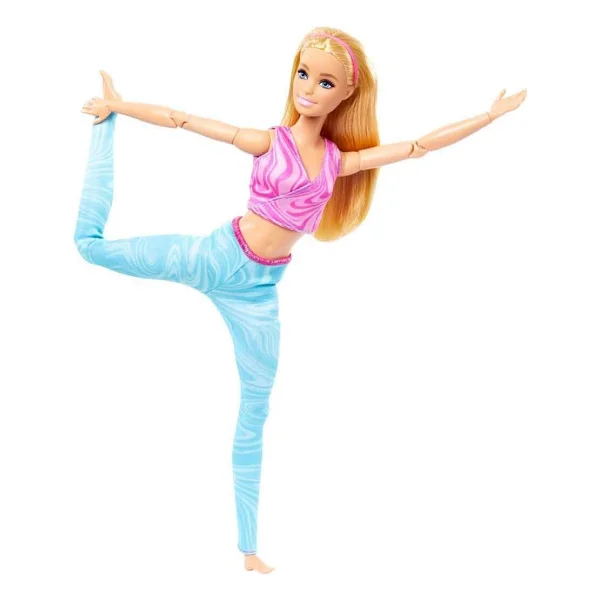 Barbie Sarışın Mavi Taytlı Sonsuz Hareket Bebeği FTG80-HRH27 - Görsel 4