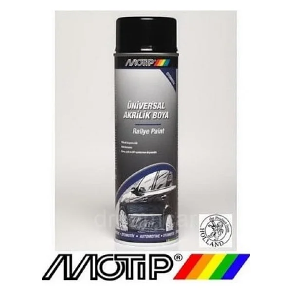 Motip Universal Akrilik Boya Siyah Mat - 500 ml - Görsel 2