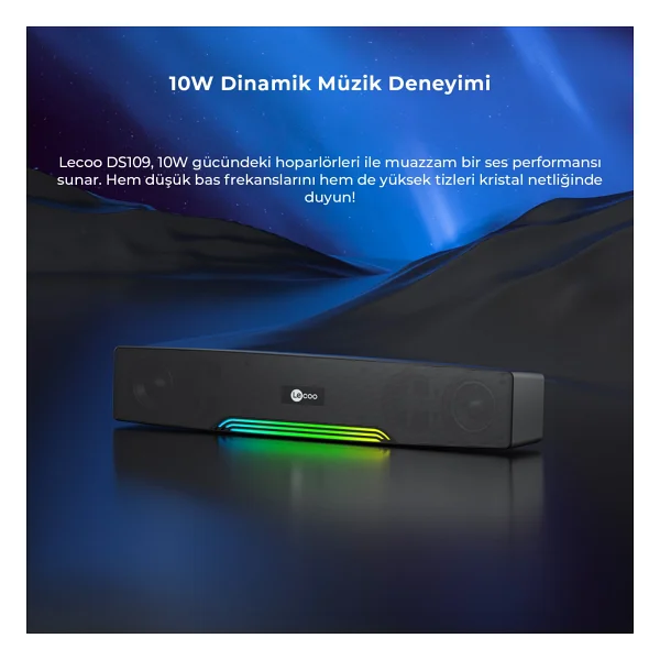 Lenovo Lecoo DS109 10 W Soundbar - Görsel 7
