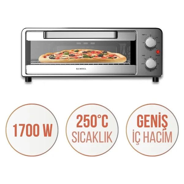Kumtel Pizza Fırını 1700W - Görsel 3
