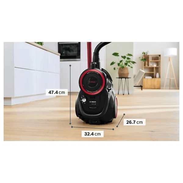 Bosch BGS41POW3 700 W Toz Torbasız Elektrikli Süpürge - Görsel 2