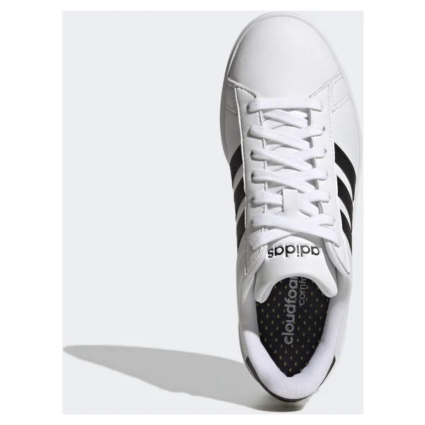 Adidas Grand Court 2.0 GW9214 Beyaz-Siyah Kadın Spor Ayakkabı - Görsel 4