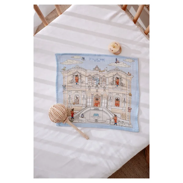 3'lü Ağız Bezi Seti - Küçüksu Kasrı - 25 x 25 cm - Beyaz - Görsel 2