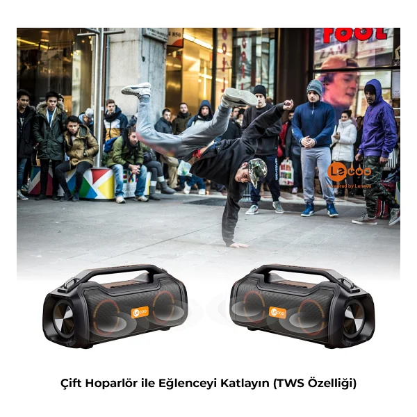 Lenovo DS153 RGB Bluetooth Hoparlör - Görsel 5