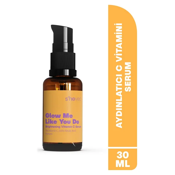 She Vec Glow Me Like You Do Vitamin C + Ferulic Acid Leke Karşıtı Yüz Serumu 30 ml - Görsel 2