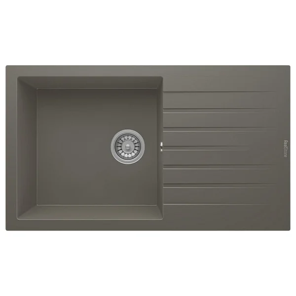 RealStone P014 Loadikya 86 XL Gri Tezgah Üstü Eviye - Görsel 3