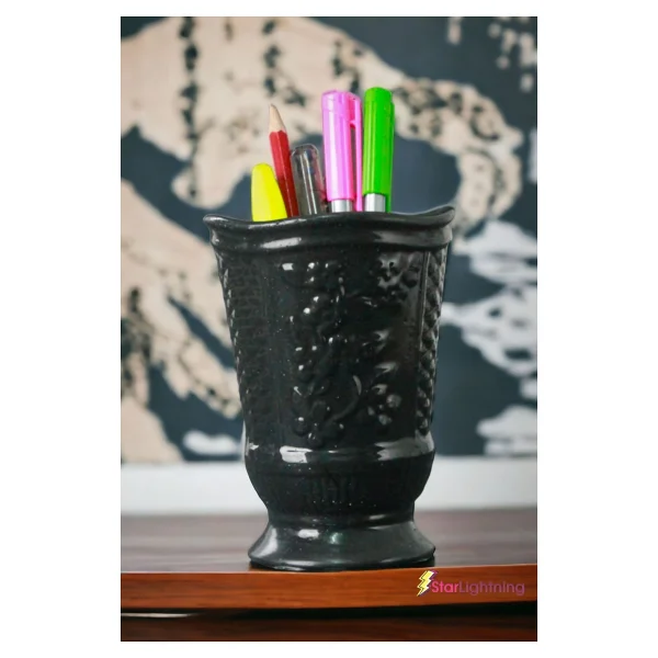 Starlightning Kalemlik Siyah Renk Masa Kalemliği Organizer Kalemlik Model 9 - Görsel 2