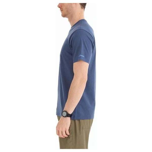 Columbia CSC Colorful Vista CS0304-480 Mavi Kısa Kollu Bisiklet Yaka Erkek Tişört - Görsel 4