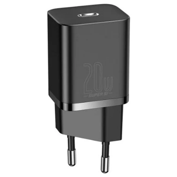 Baseus Super Si 20 W Siyah Hızlı Şarj Adaptörü - Görsel 2