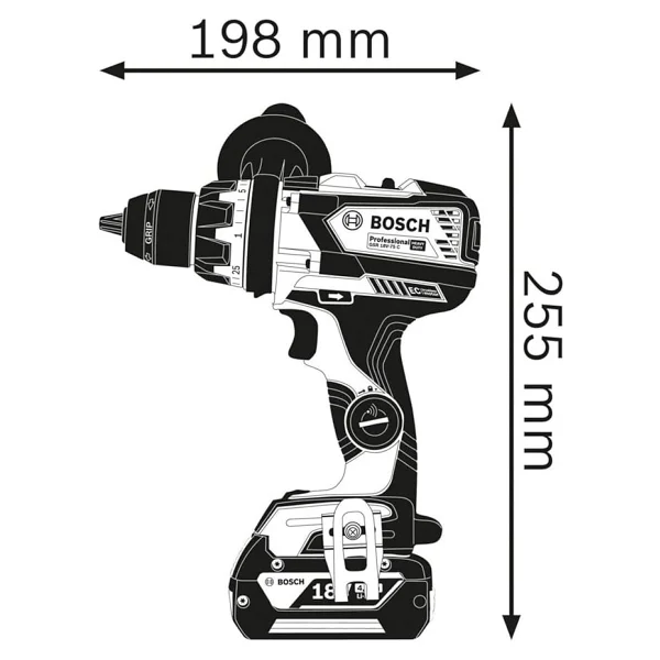 Bosch GSR 18V-110 C Aküsüz Vidalama Makinesi - Görsel 4