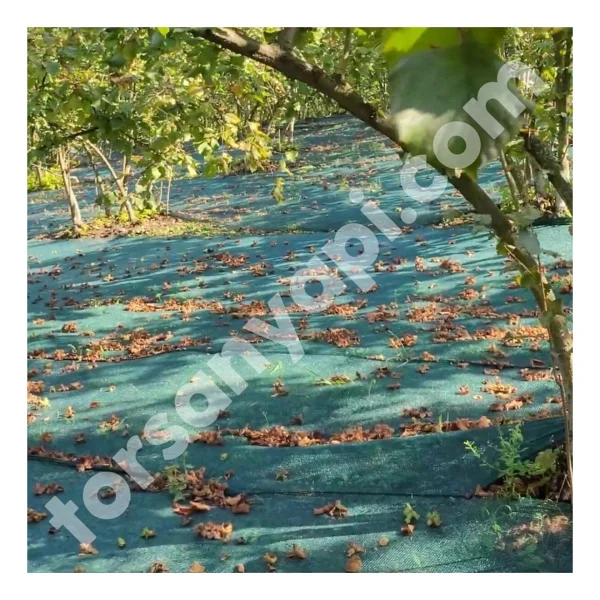 Fındık Filesi - Ürün Toplama Filesi - Yüzde 40LIK - Yeşil - 1.5 Metre x 7 Metre - standart - Görsel 4