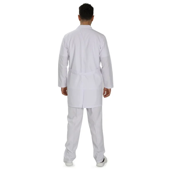 Saygınlar Önlük Doktor Apaj Yaka - Alpaka Beyaz - Görsel 5