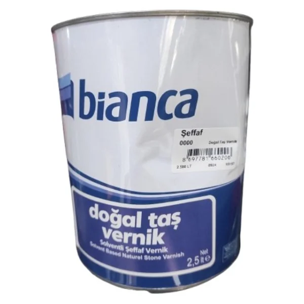 Bianca Dekor Tuğla, Ahşap, Doğal Taş Verniği Şeffaf Vernik 2.5 Lt - Görsel 2