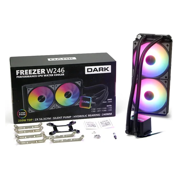 Dark AquaForce W246 DKCCW246 240 mm İşlemci Sıvı Soğutucu - Görsel 5