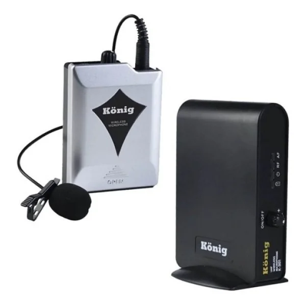 König K-301 UHF Tek Kanal Kablosuz Yaka Mikrofonu - Görsel 3