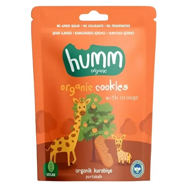 Humm Organic Portakallı Vegan Kurabiye 55 gr - Görsel 4