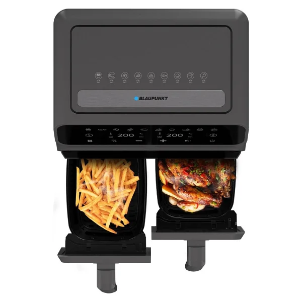 Blaupunkt D7800 Taste Master Çift Hazneli Air Fryer 4+4 lt Yağsız Fritöz - Görsel 2
