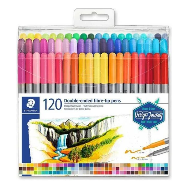 Staedtler 120'li Çift Taraflı Keçeli Kalem Seti - Görsel 2