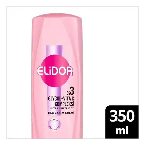 Elidor Glycol + Vita C Ultra Işıltı 100 350 ml Saç Kremi - Görsel 4