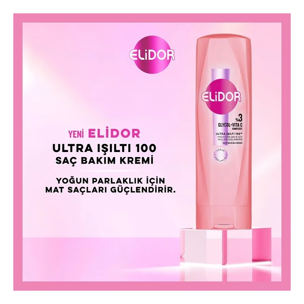 Elidor Glycol + Vita C Ultra Işıltı 100 350 ml Saç Kremi - Görsel 6