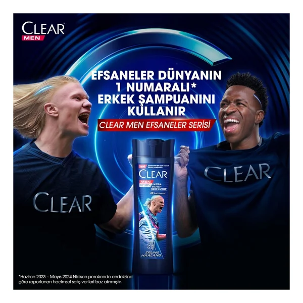 Clear Men Erling Haaland 350 ml Kepek Şampuanı - Görsel 3