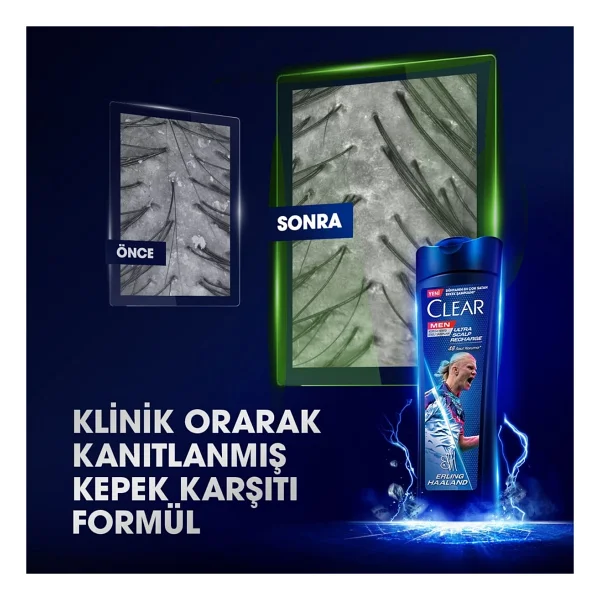 Clear Men Erling Haaland 350 ml Kepek Şampuanı - Görsel 4