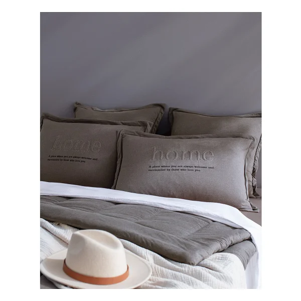 Madame Coco Bobigny Antrasit Pamuklu Supersoft Çift Kişilik Comfort Set - Görsel 5