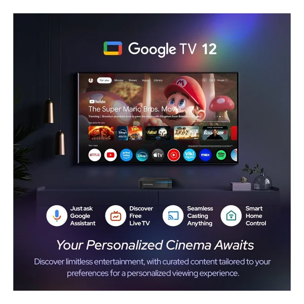 RockTek GX1-AI 32 GB 4K Android Tv Box - Görsel 7
