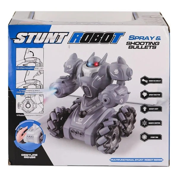 Vardem Uzaktan Kumandalı Işıklı Roket ve Buhar Atan Robot - Görsel 4