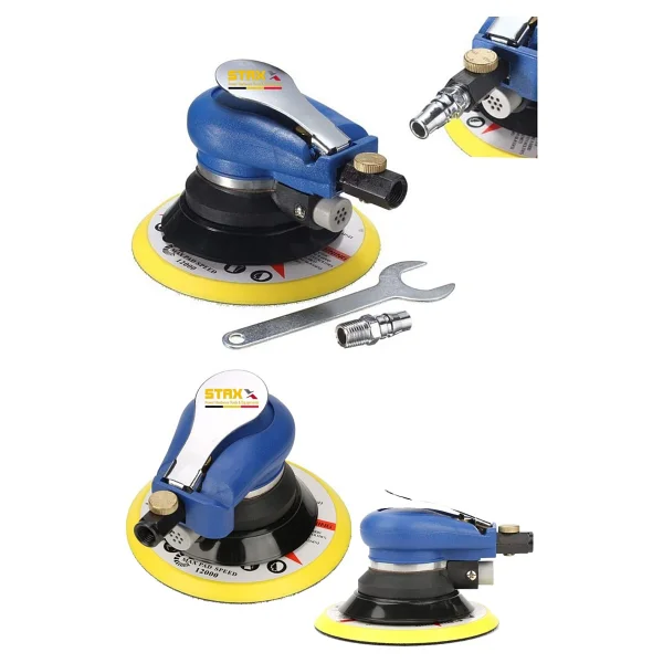 Çok Fonksiyonlu 150MM Havalı Orbital Zımpara Polisaj Temizleme Makinesi Yüksek Devirli 12000RPM - Görsel 2