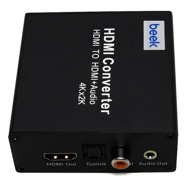 Beek HDMI - HDMI + Ses Sinyal Çeviricisi, 1 x HDMI giriş, 1 x HDMI çıkış + Toslink ses çıkı - Görsel 2