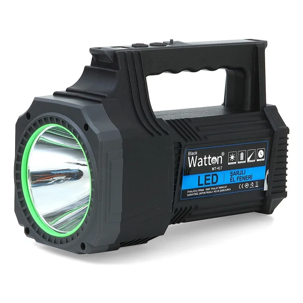 Watton WT-417 Projektör LED Şarjlı El Feneri - Görsel 3