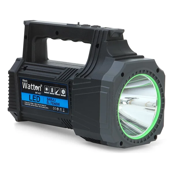 Watton WT-417 Projektör LED Şarjlı El Feneri - Görsel 4