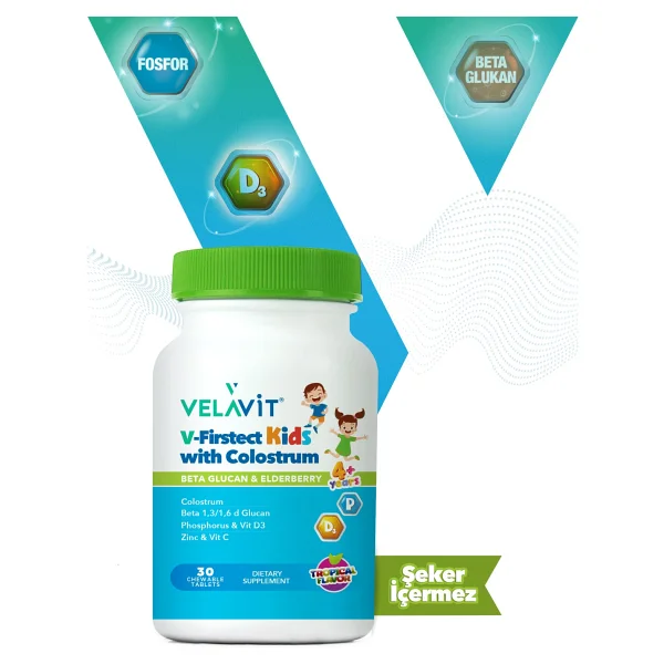 Velavit V Firstect Kids with Colostrum 30 Kapsül - Görsel 8