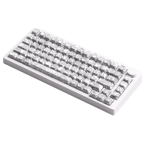 Akko MonsGeek M1 V5 Contour Lines RGB %75 TKL V3 Creamy Purple Pro Switch Kablolu/Kablosuz Mekanik Oyuncu Klavyesi - Görsel 10