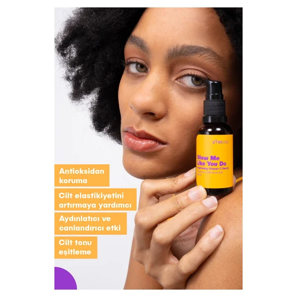 She Vec Glow Me Like You Do Vitamin C + Ferulic Acid Leke Karşıtı Yüz Serumu 30 ml - Görsel 7