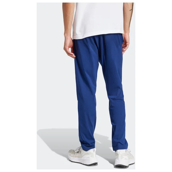 Adidas Essentials Small Logo Single Jersey JF1108 Mavi Erkek Eşofman Altı - Görsel 5